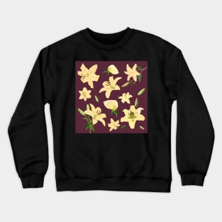 Yellow Lilies Crewneck Sweatshirt